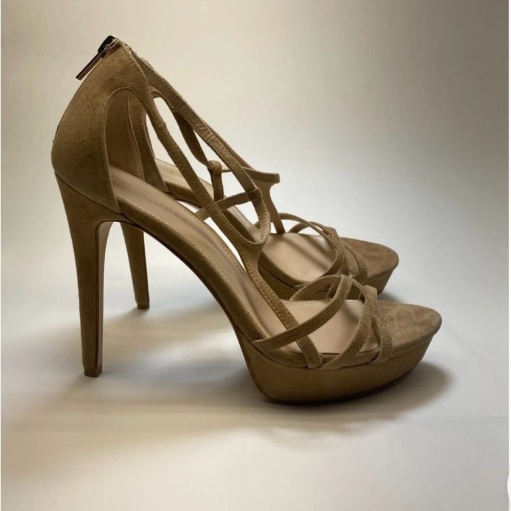 Elegant Tan High Heel Sandals